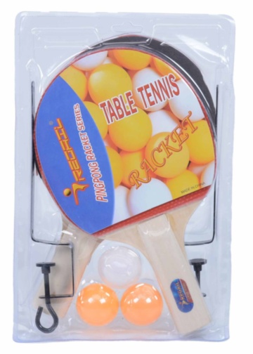 Set 2 Palete de Ping Pong cu Fileu Inclus și 3 Mingi