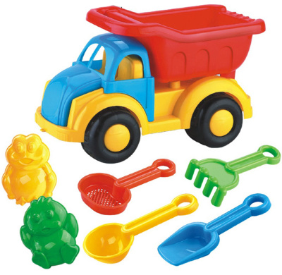 Camion cu 6 Accesorii de Nisip, 29cm | image