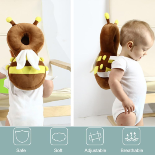 Protecție anticădere pentru cap, model Albină, ajustabilă și confortabilă