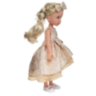 Păpușă Blondă Sennby Baby în Rochie Aurie Elegantă – 35 cm