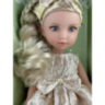 Păpușă Blondă Sennby Baby în Rochie Aurie Elegantă – 35 cm
