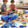 Transportator Dinozaur 2 în 1 cu Pistă (culoare aleatorie)