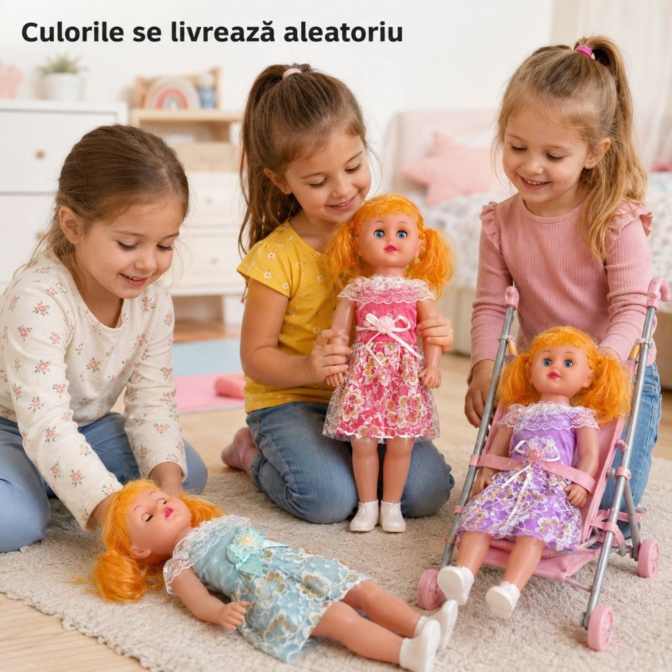 Variante de culoare ale păpușii muzicale livrate aleatoriu