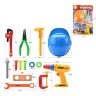 Set Unelte de Construcție cu Cască și Bormașină Mecanică
