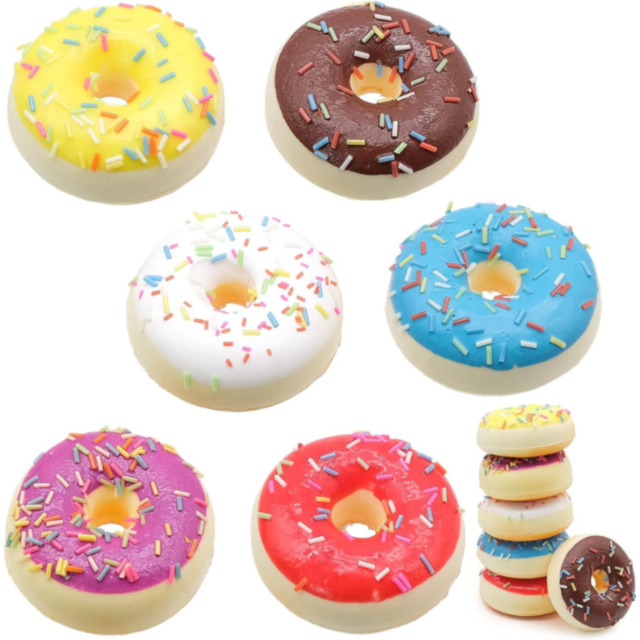Set Gogoși Jucărie - „Donuts: Fresh & Tasty” (6 bucăți)