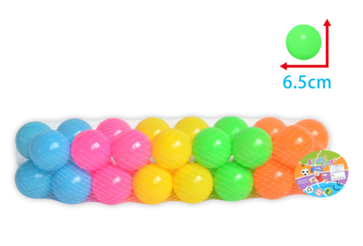 Pachet de 30 Mingi Colorate pentru Jocuri și Activități de Copii - 6.5 cm