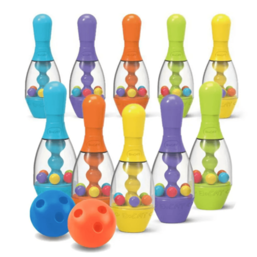 Set Bowling Colorat cu 10 Popice și 2 Bile – Jucărie Interactivă pentru Copii