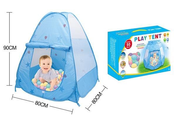 Cort de Joacă cu 50 Bile, 90 X 80 X 80cm