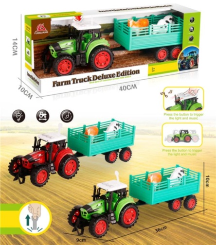Tractor cu Animale, Sunete și Luminițe