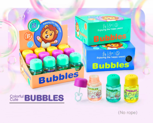 Set de 12 Baloane de Săpun cu Capac Colorat