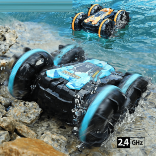 Mașinuță Amfibie cu Telecomandă 360° pentru Copii (culoare aleatorie) Mașinuță Amfibie cu Telecomandă 360° pentru Copii (culoare aleatorie)