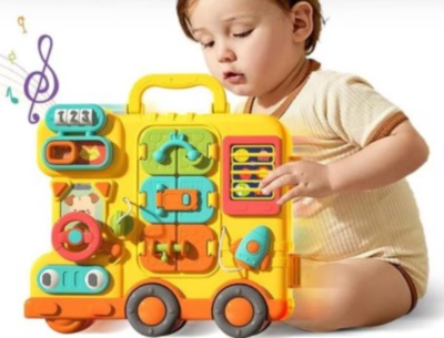 Busy Board Montessori Valiză Educațională 56 Activități | image