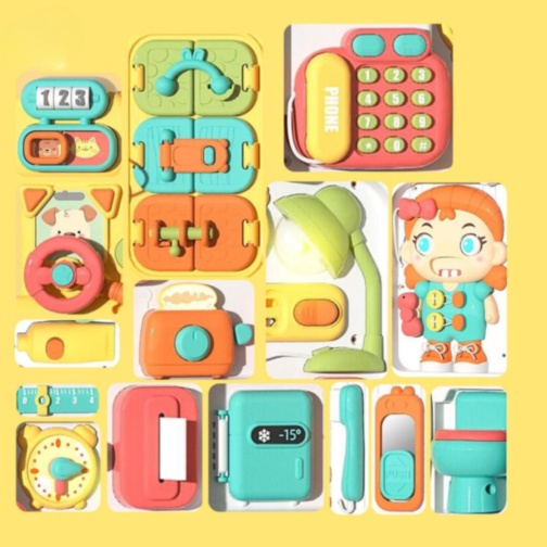 Busy Board Montessori Valiză Educațională 56 Activități