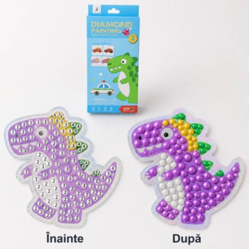 Set creativ cu stickere Diamond Painting pentru copii