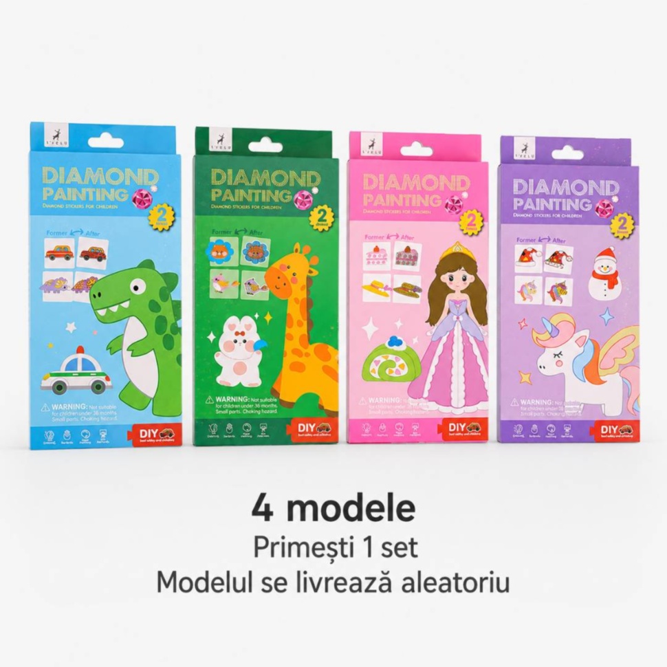 Cele patru modele disponibile și livrarea unui singur set aleatoriu