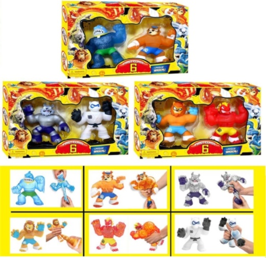 Set 2 Figurine Goo Jit Zu care se pot întinde