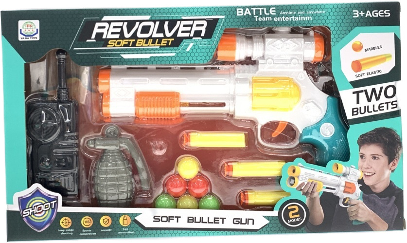 Pistol care Trage cu Cartușe și Bile, cu Grenadă și Stație