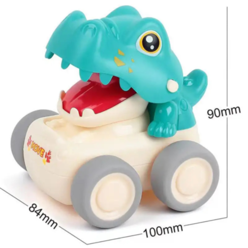 Mașinuță Dinozaur cu Funcție Press & Go (culoare aleatorie)
