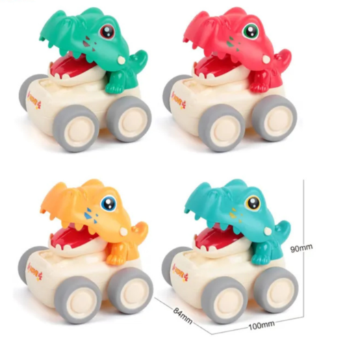 Mașinuță Dinozaur cu Funcție Press & Go (culoare aleatorie)