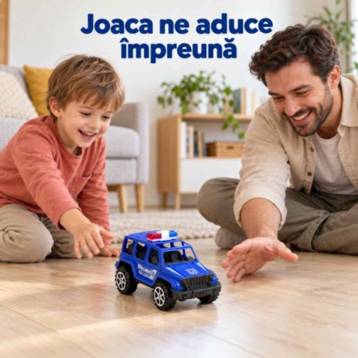 Mașină de poliție SUV cu inerție 18 cm